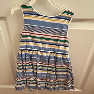 Colorful Striped Sleeveless Dress